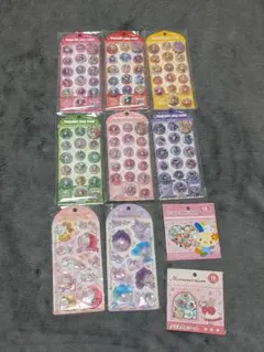 【新品未開封】サンリオ カプセルポップ ウォーターイン クリスタルシール セット