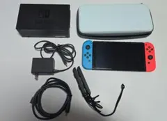 すわこ様専用Nintendo Switch有機EL 青/赤 ジョイコン付きのサムネイル