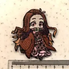 鬼滅の刃　上等刺繍アイロンワッペン ねずこ