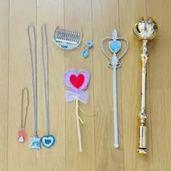 【最安値９点】アナ雪　エルサ　戴冠式　ステッキ　魔法少女　王冠　杖　ティアラ　冠