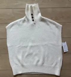 未使用タグ付✨美シルエット❣️カラバサ205zero ハイネックノースリーブニット