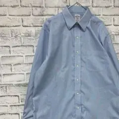 ブルックスブラザーズ長袖シャツ！ブルー　M 0317