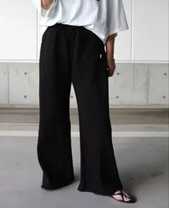 しまむら seco カーブパンツ スウェット ブラック 黒 3L 完売商品 新品