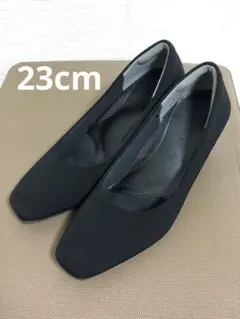 しまむら　CLOSSHI 黒ヒール23cm パンプス　フォーマル