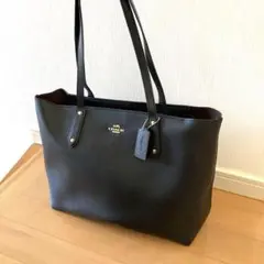 セントラル トート ウィズ ジップ コーチ トートバッグ 牛革