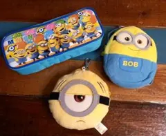 ミニオンズ　ペンポーチ＆リュック型ポーチ＆パスケースポーチ　３点セット