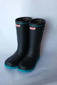 【美品】Coleman ブラック/ターコイズ 長靴のサムネイル