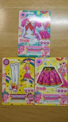 アイカツカード　ピンクトルテブラウス　セット　星宮いちご