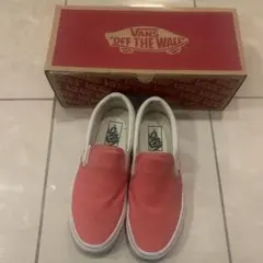 VANS スリッポン ピンク チェッカー