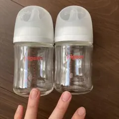 Pigeon 哺乳瓶 ガラス製2本