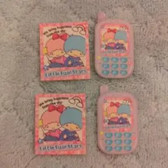 サンリオキャラクターズ　胸キュンメモリーズ　フレークシール　4枚セット　キキララ