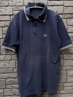 FRED PERRY フレッドペリー ポロシャツ ネイビー 半袖 月桂樹ロゴ