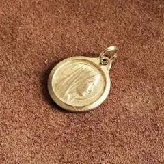 真鍮チャーム（マリア 横顔）聖母マリア グアダルーペ メダイ キリスト 十字架