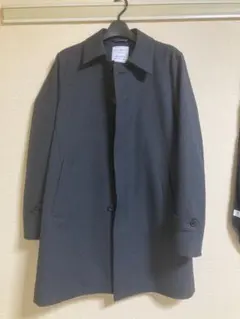 ダークグレー ステンカラーコート