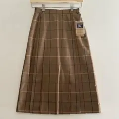 希少　バーバリー　新品　未使用　タグ付　ビンテージ　プリーツスカート　Mサイズ