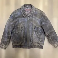 80s ヴィンテージ　ブラウン　短丈　レザージャケット