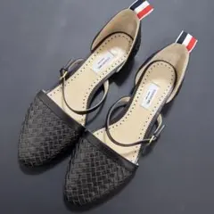 THOM BROWNE トム ブラウン イントレチャート　パンプス トリコロール 2026年最新】THOM BROWNE レディース パンプスの人気アイテム - メルカリ
