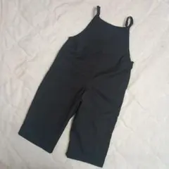 petit main 黒 オーバーオール サロペット　100cm