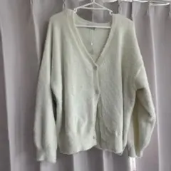 アイボリー カーディガン 4L