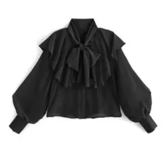 グレイル　GRL 新品未使用ラベル付き　ボウタイケープカラーシアーブラ