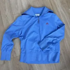 MARINE SERRE オーナメントムーンハーフジップスウェット