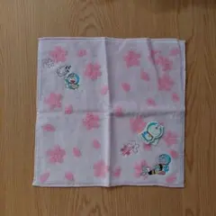 ドラえもん　桜　タオルハンカチ