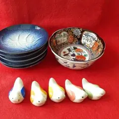 有田焼　萬永　取り皿5枚 有田焼　和山　小鉢　箸置き5個