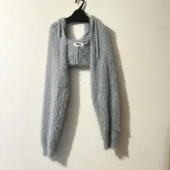 VIAVANDA 2way HOODED シャギーマフラーニット