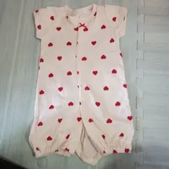 ハート柄ロンパース 50~60cm