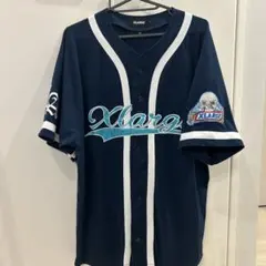 XLARGE BASEBALL SHIRT NAVY Lサイズ