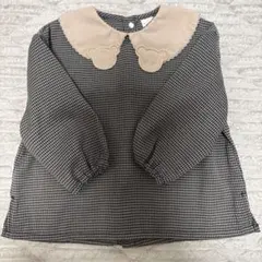 チェック柄 ベビーシャツ 95cm以下