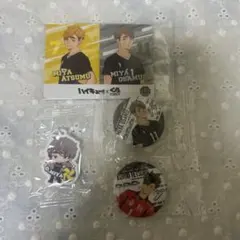 【匿名配送】ハイキュー くら寿司　めじるしチャーム 缶バッジ カード 宮治