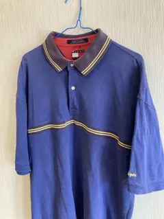 トミーヒルフィガー ポロシャツ ロゴ入り 紺色 メンズ