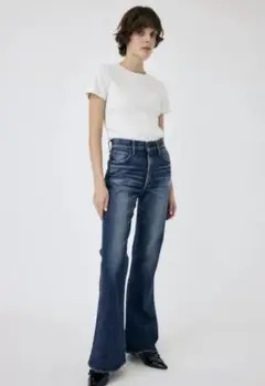 MOUSSY mvs d/blu flare denim 24