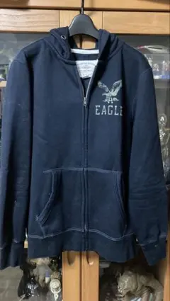 AMERICAN EAGLE OUTFITTERS ネイビー パーカー L/XL