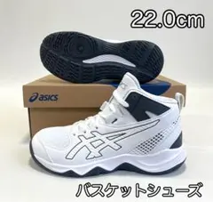 アシックス【22.0cm】1064A019 子供用 バスケットボールシューズ 白