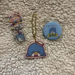 タキシードサムミラー付きキーホルダー、缶バッチ、アクリルキーホルダー 3点セット