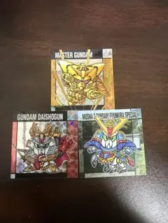 SDガンダム　スナック　シール　3枚セット