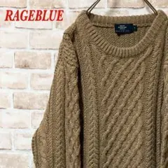 【アルパカ15%】⭐︎RAGEBLUE ⭐︎セーター⭐︎ブラウン☆M☆希少☆