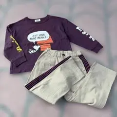 PEANUTS スヌーピー 長袖カットソー 120cm ボトムスブーランシェス