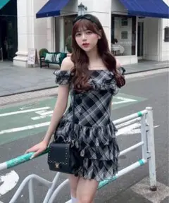 OLIVE des OLIVE yui企画 ホイップフリルミニワンピ タグ付き