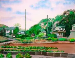 絵画 465 油絵/風景/オーストラリア/メルボルン/ヤラ川/F6号 - メルカリ