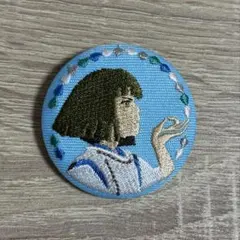 千と千尋の神隠し / ハク 刺繍缶バッジ
