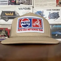 PEPSI／商品／キャップ／メッシュ／ペプシ／motorcyc／ベージュ