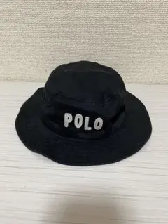 POLO 黒 バケットハット 48センチ　ポロベビー