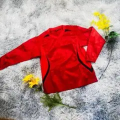 【美品】sa gear スポーツウェア ウインドブレイカー ジャージ 赤 140