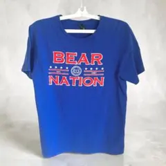 NFL アメフト シカゴベアーズ Tシャツ ブルー Mサイズ 古着 アメカジのサムネイル