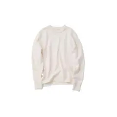 【タグ付き新品】ｇ ジィー /シンプルクルーニット（ivory） 菊池京子