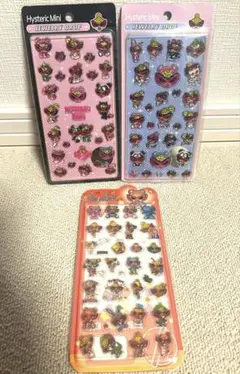 新作　ヒスミニ　立体シール　3Dシール 3枚セット　硬いシール　ぷっくりシール