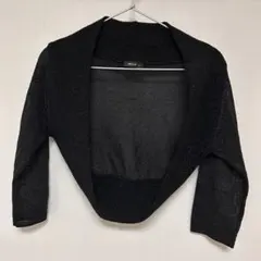 【訳あり】COMME CA ISM ブラックボレロ、コムサイズム